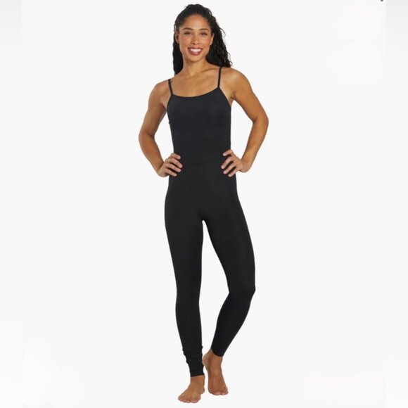 NWT Girlfriend Collective Black Stretch Cami Unitard in Women's X-Large - Picture 2 of 13